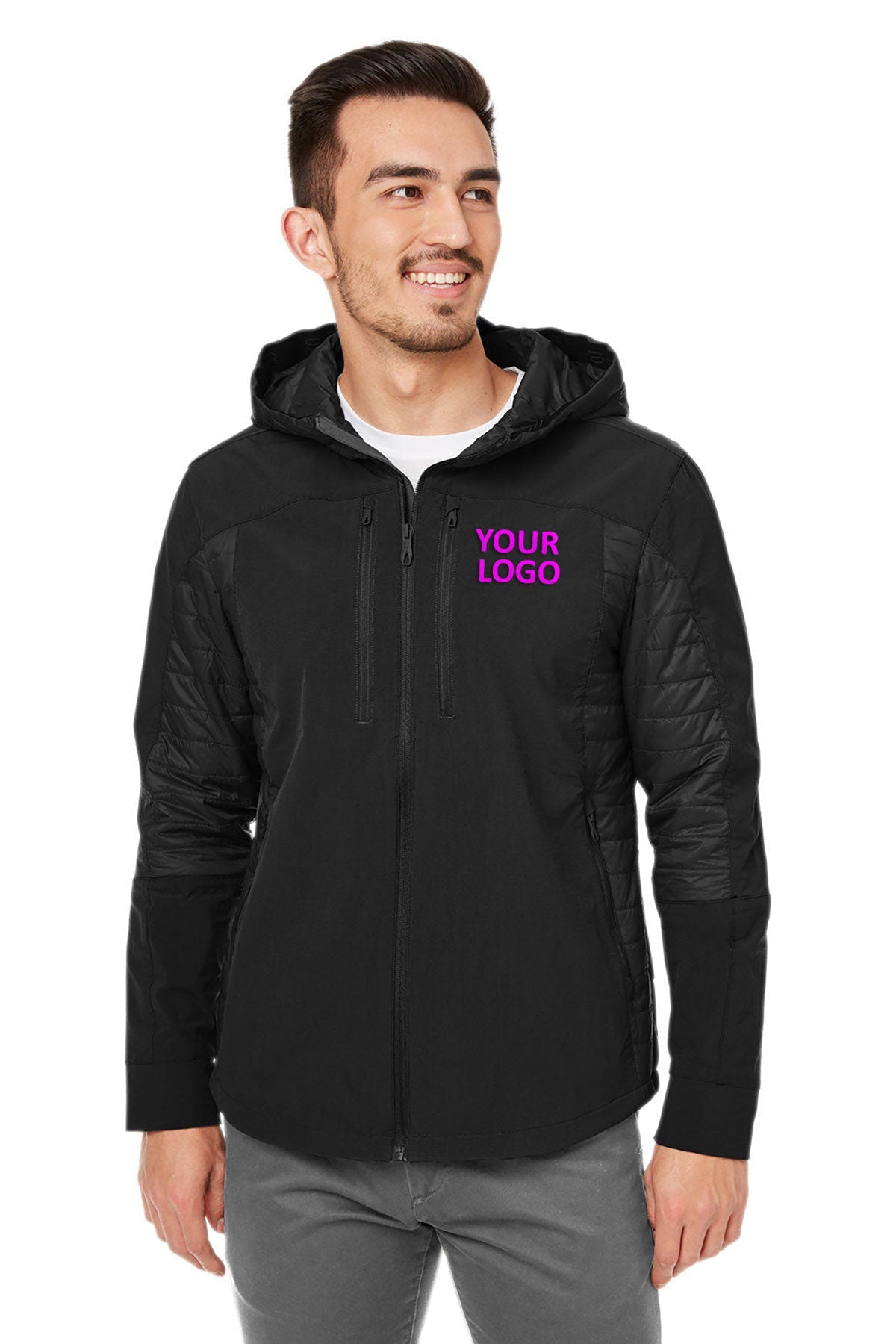 Custom Spyder Men's Powerglyde Jackets, Black