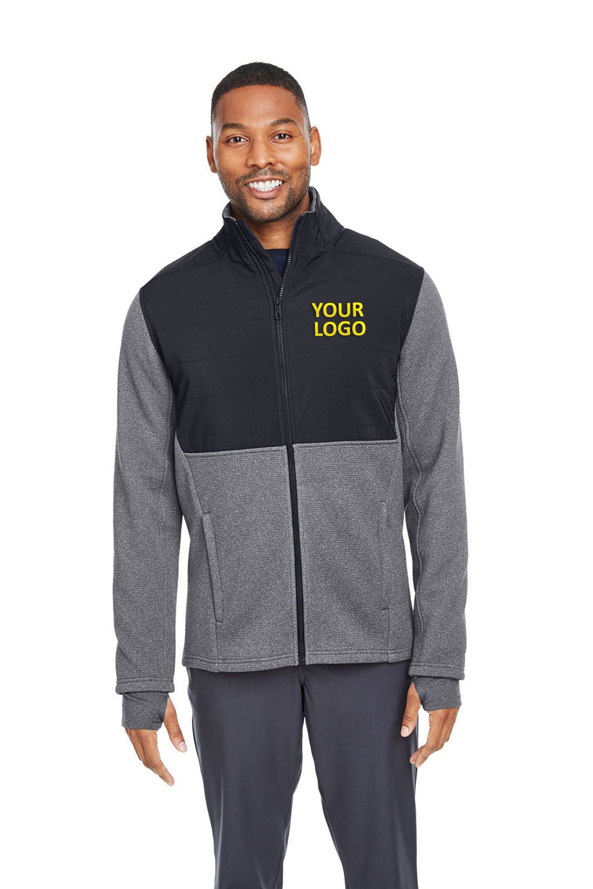 company logo jackets Spyder BLACK HTHR BLK S17298