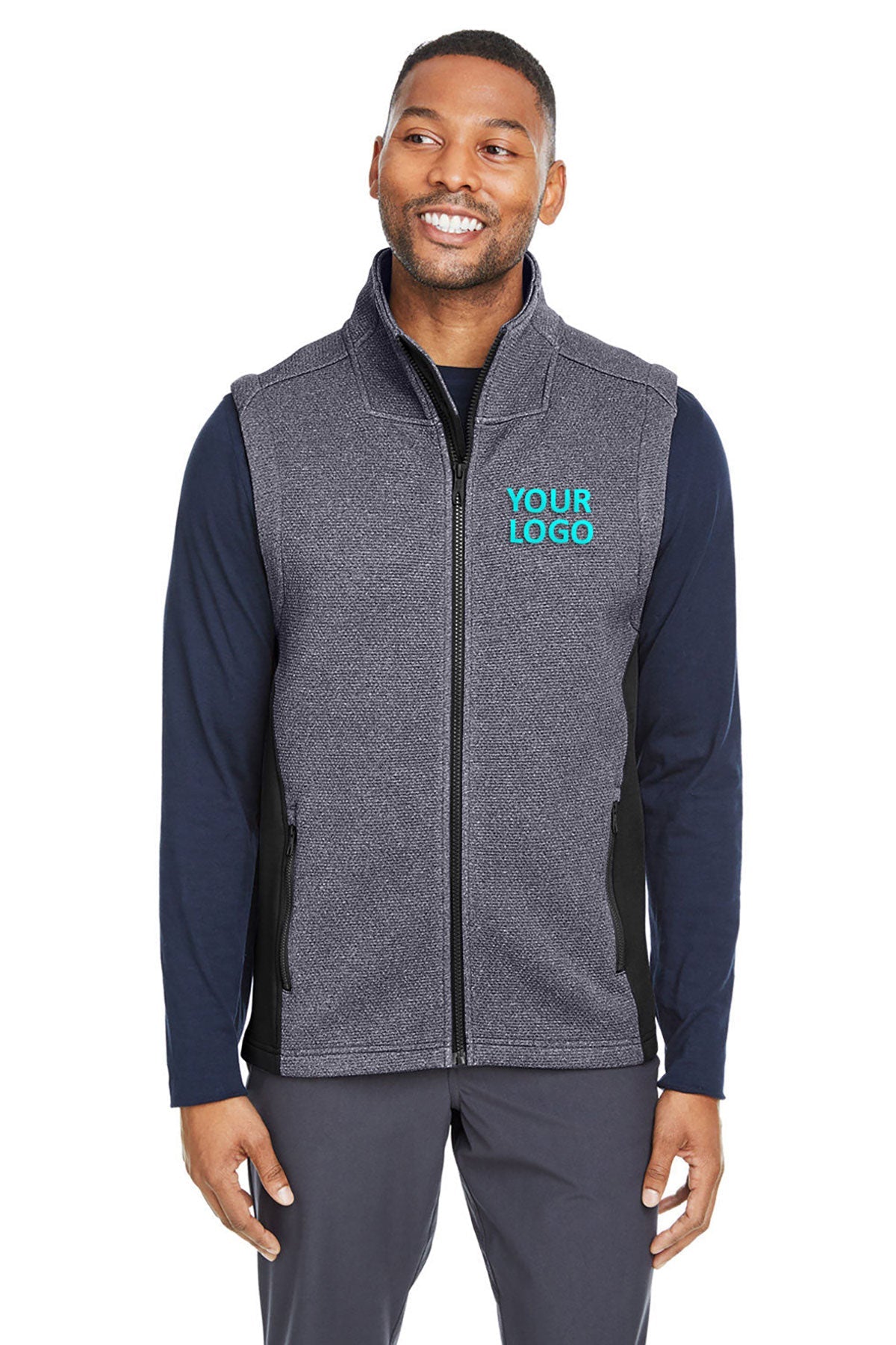 company jackets with logo Spyder Frontier Heather/ Black S17274