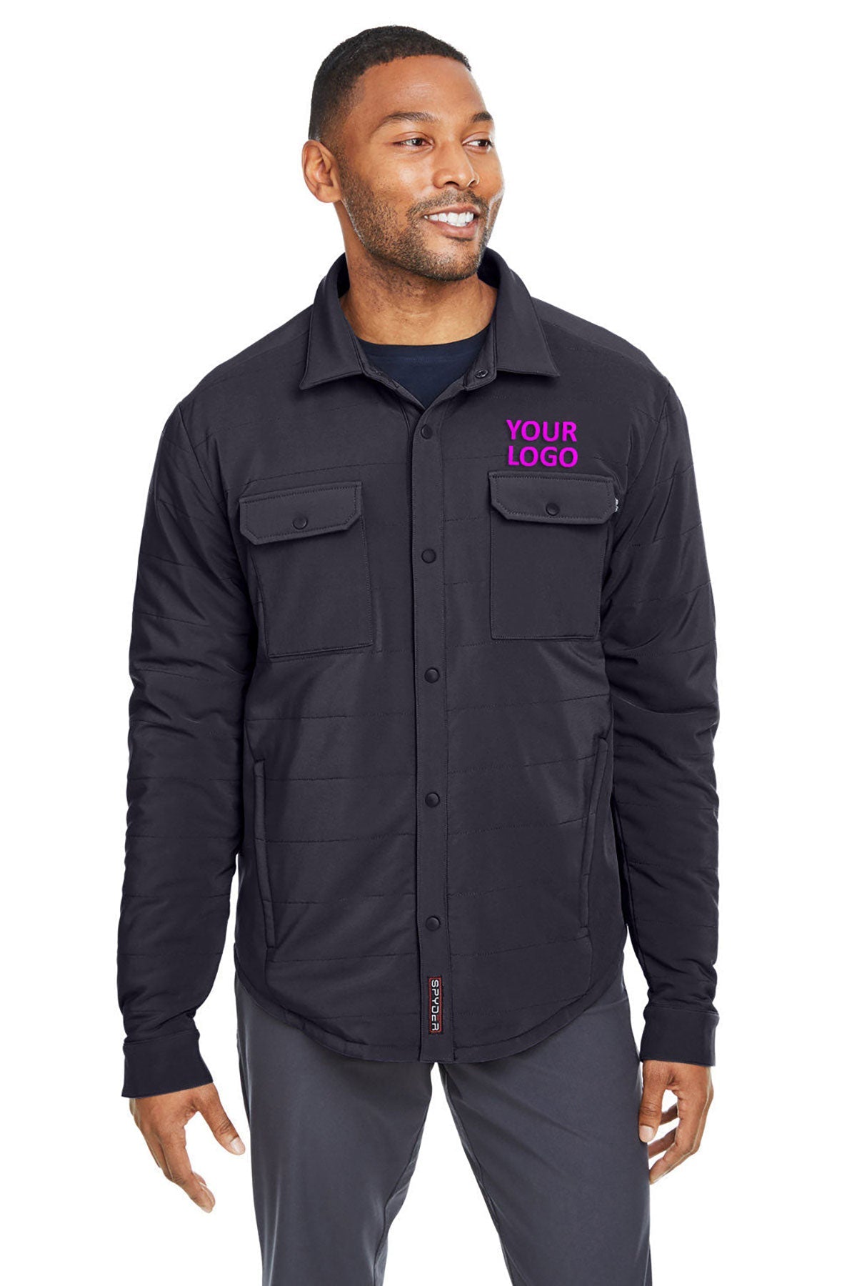 Spyder Adult Transit Shirt Jackets, Black