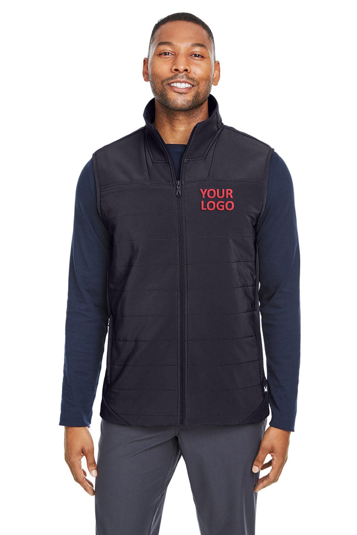 business logo jackets Spyder BLACK S17028