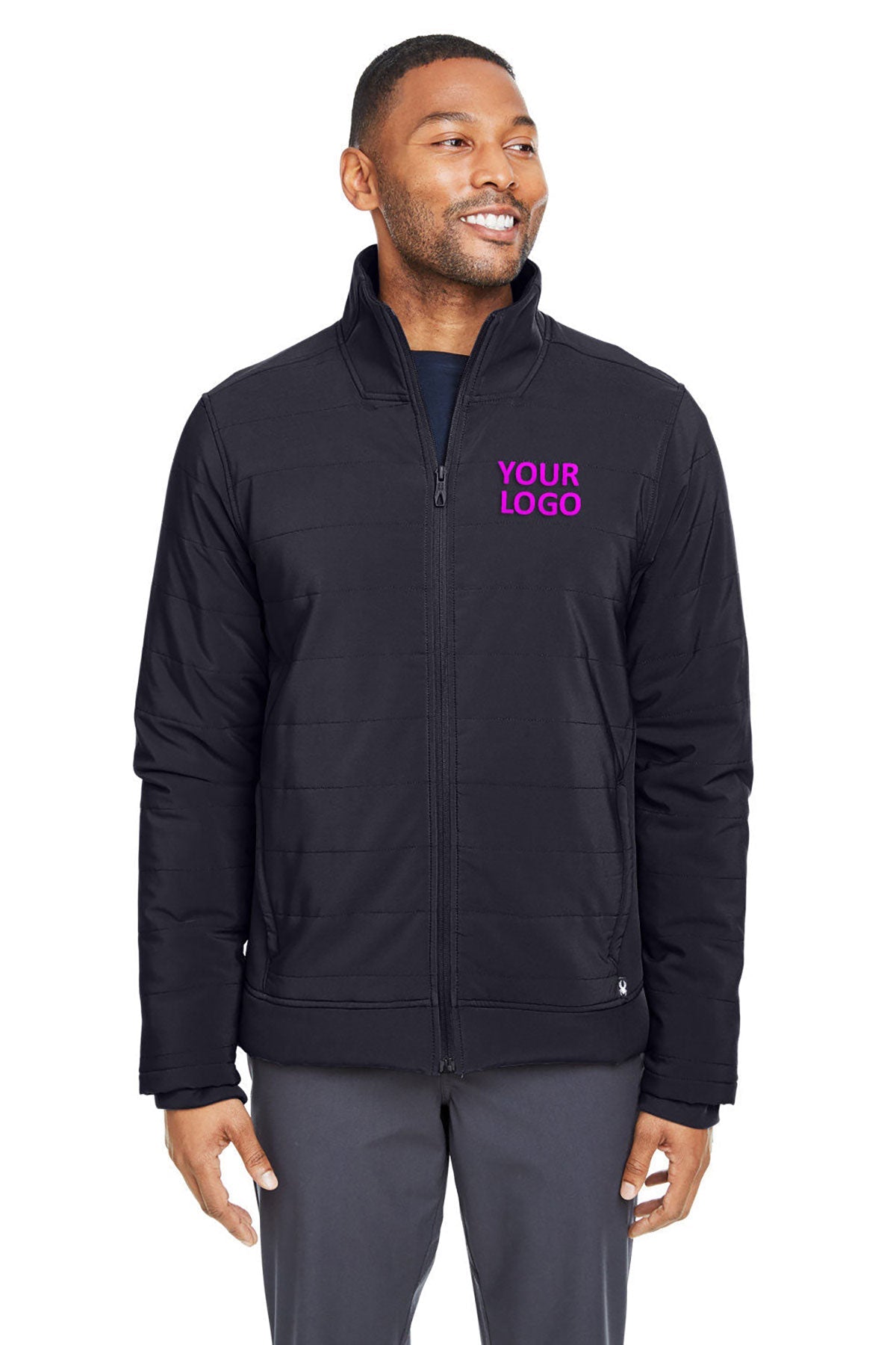company jackets with logo Spyder BLACK S17302