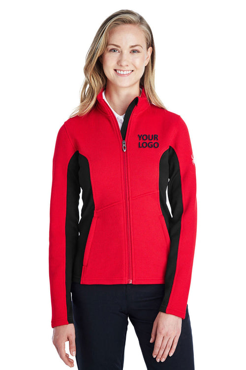 Spyder Constant Full Zip Sweaters, Fleece Red/ Black/ Blk