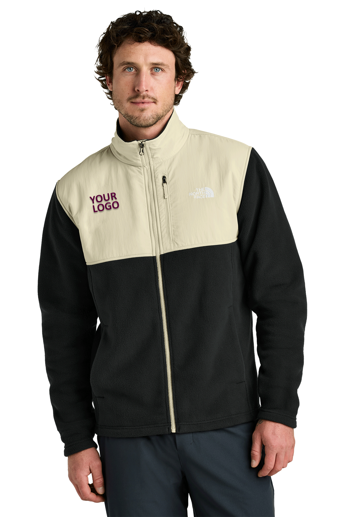 The North Face Black/ Gravel NF0A8BUQ custom logo jackets