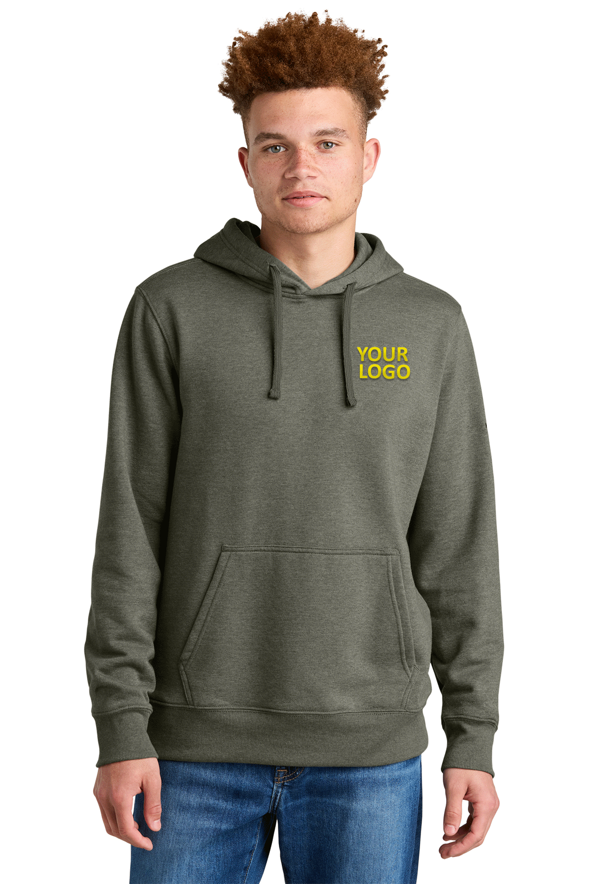 The North Face New Taupe Green Heather NF0A8AU0 custom embroidered sweatshirts