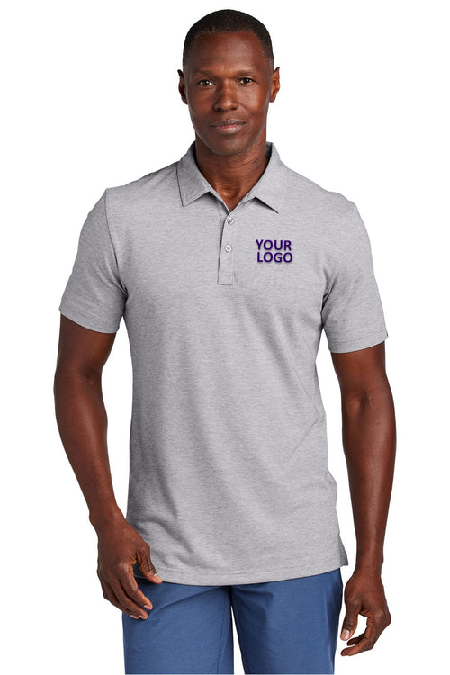 TravisMathew Ladies Sunnyvale Customized Polos, Light Grey Heather