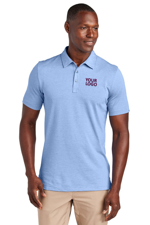 TravisMathew Ladies Sunnyvale Customized Polos, Strong Blue Heather