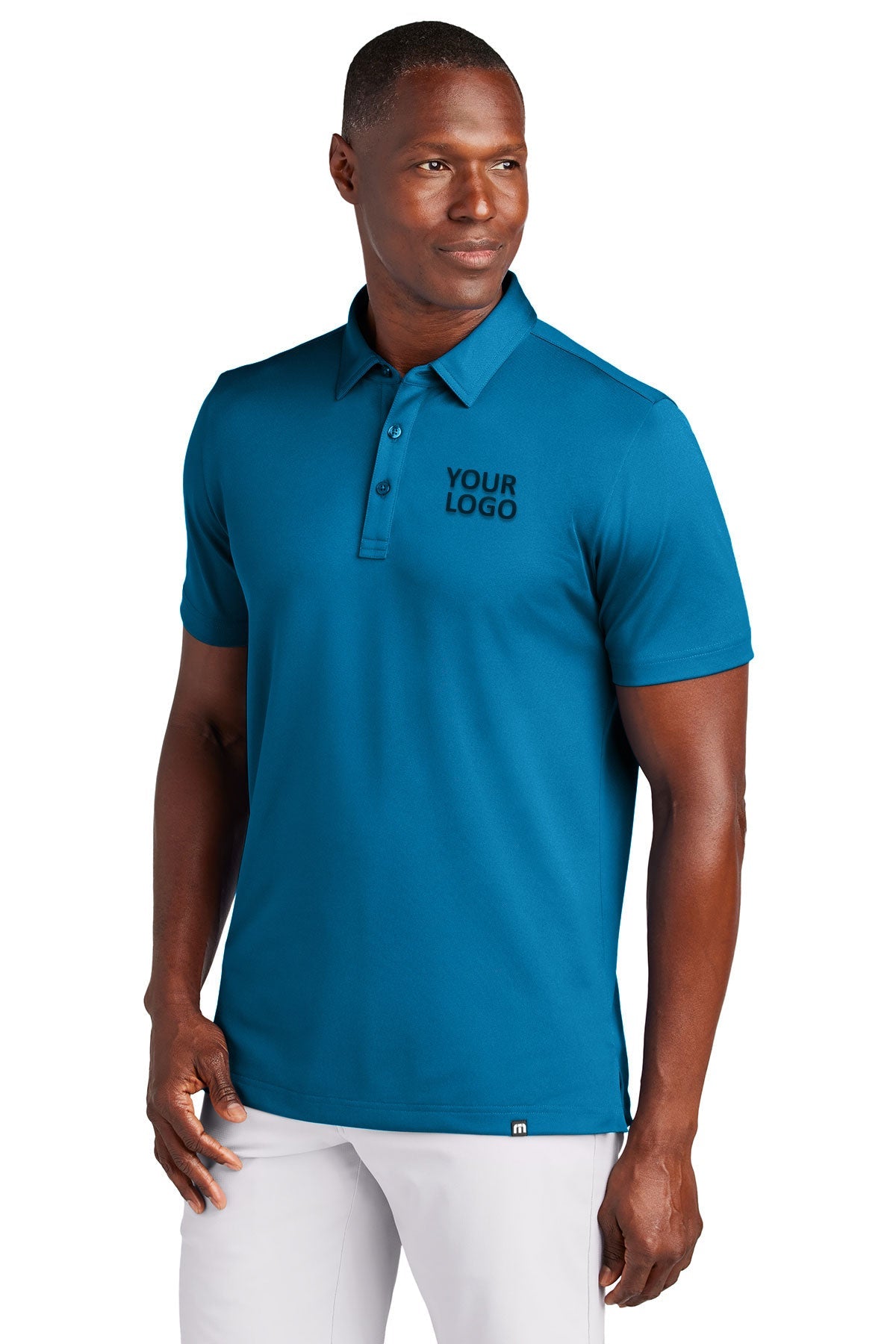 TravisMathew Classic Blue TM1MAA370 custom logo polo shirts