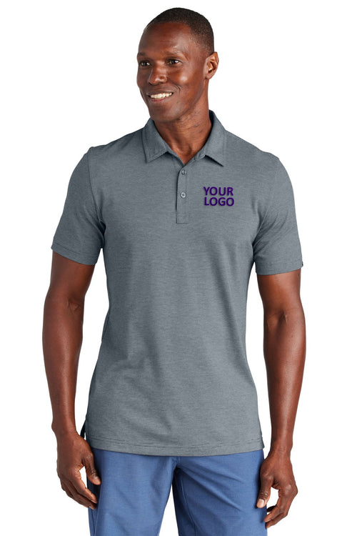 TravisMathew Ladies Sunnyvale Customized Polos, Blue Nights Heather