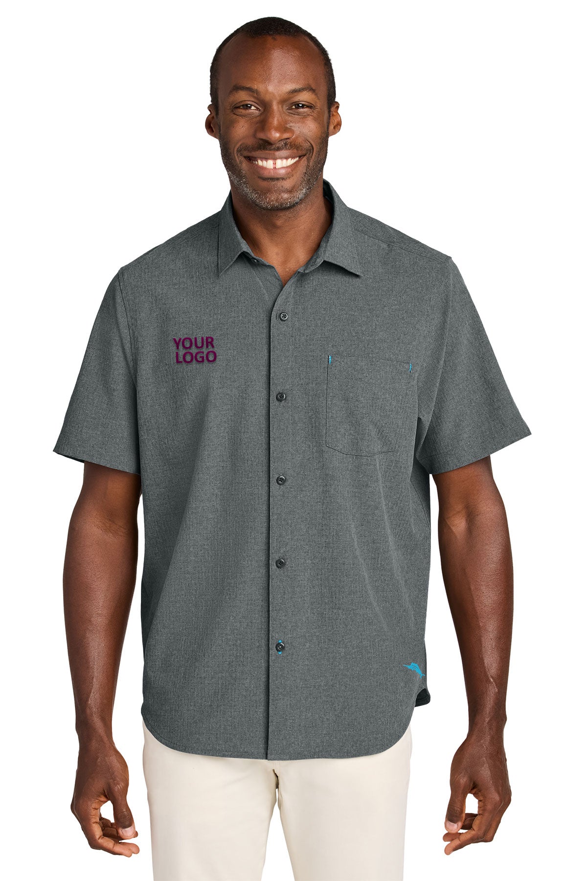 Tommy Bahama Coal ST326815TB logo shirts