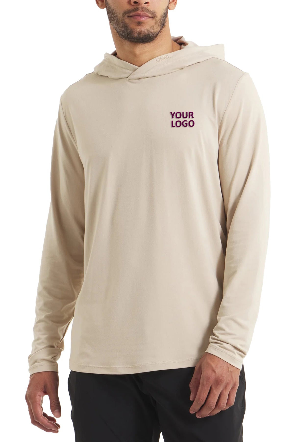 UNRL Ultra Hooded Custom Long Sleeves, Sahara