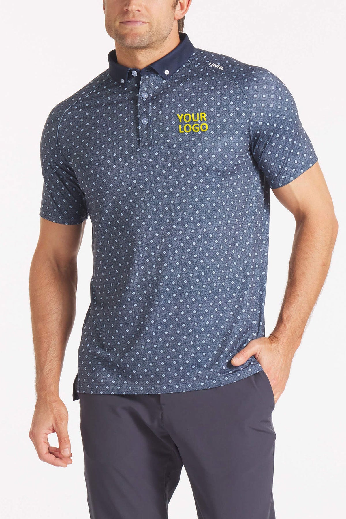 UNRL Windsor Custom Polos, Navy