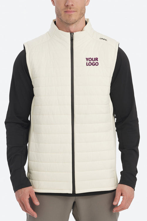 UNRL Womens Vancouver Quilted Vest, Coconut [Cunningham & Associates, LLC]