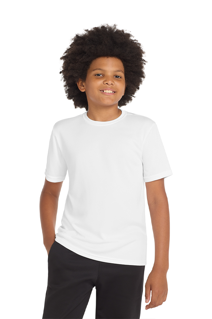 Sport-Tek Youth PosiCharge Branded Competitor Tee's, White