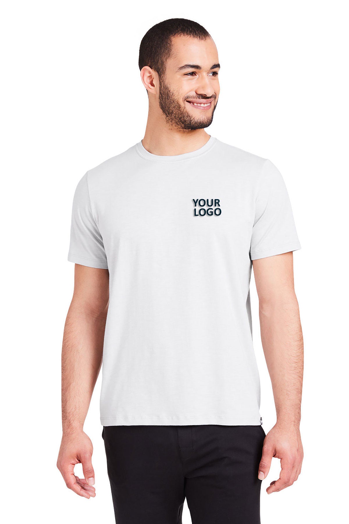 Glyder Mens Lumasof Custom T-Shirts, White