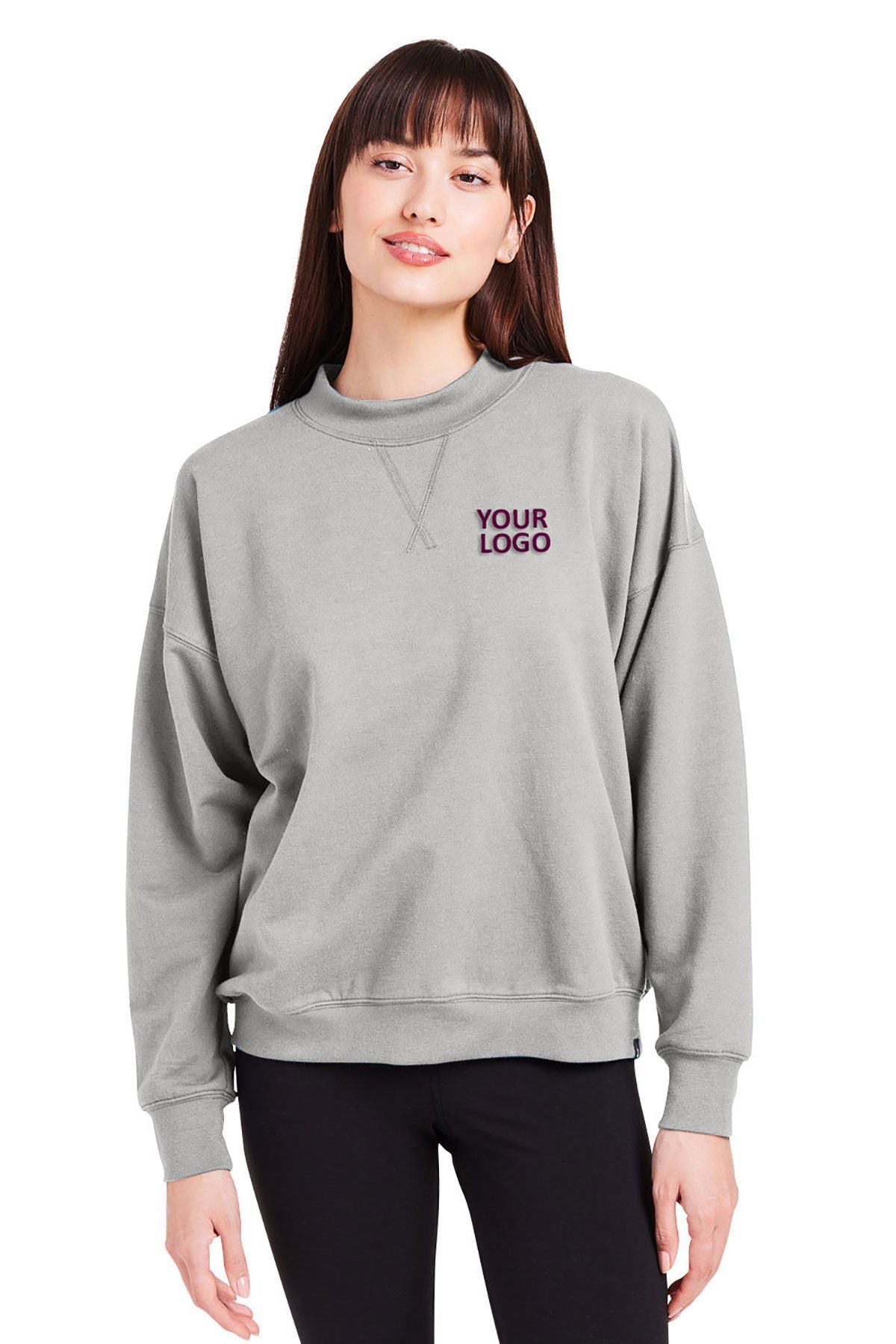 Glyder Ash Grey PDP6789 custom dri fit sweatshirts
