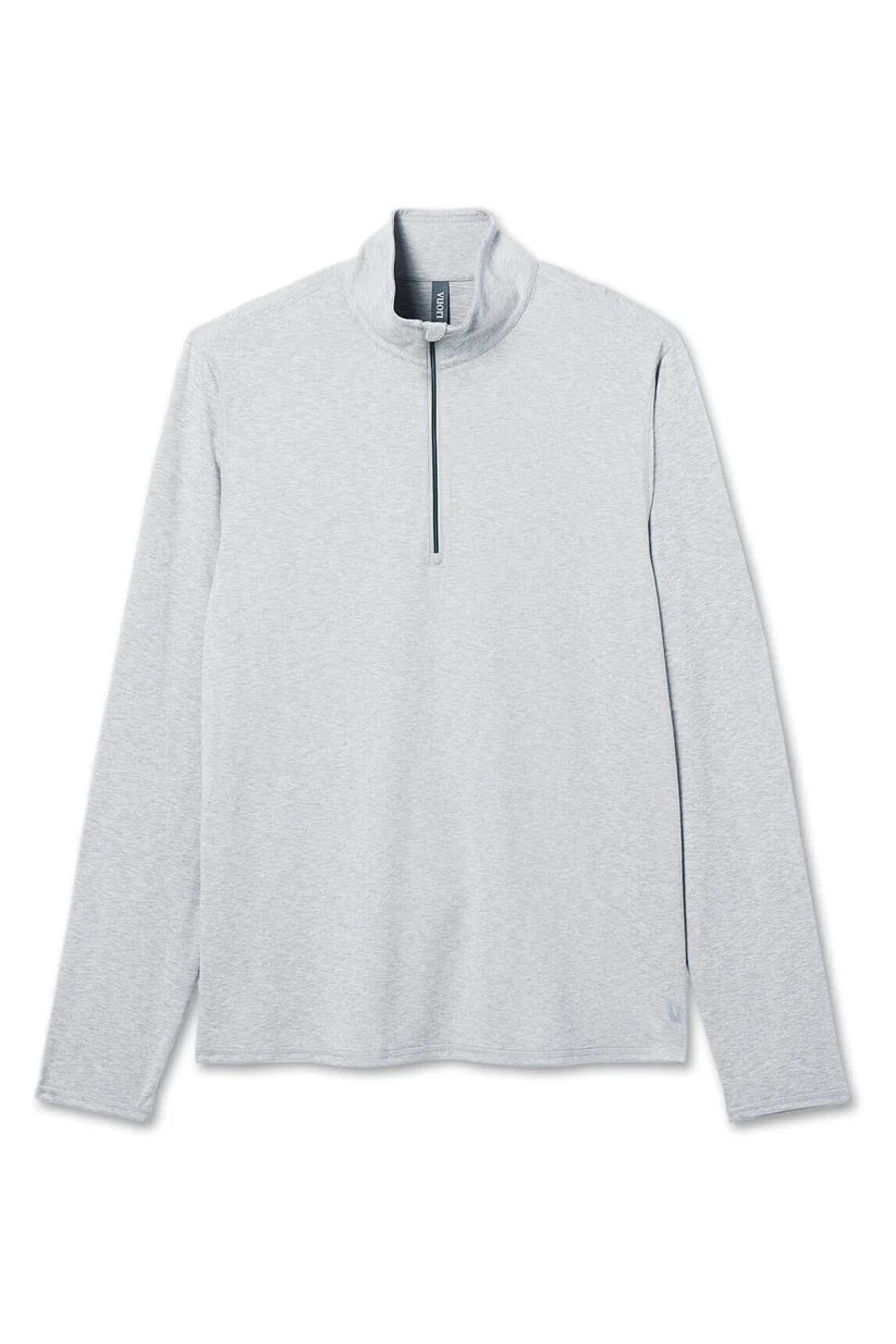 Vuori Men's 2.0 Ease Performance 1/2 Zip, Light Heather Grey [Sherpa LLC]