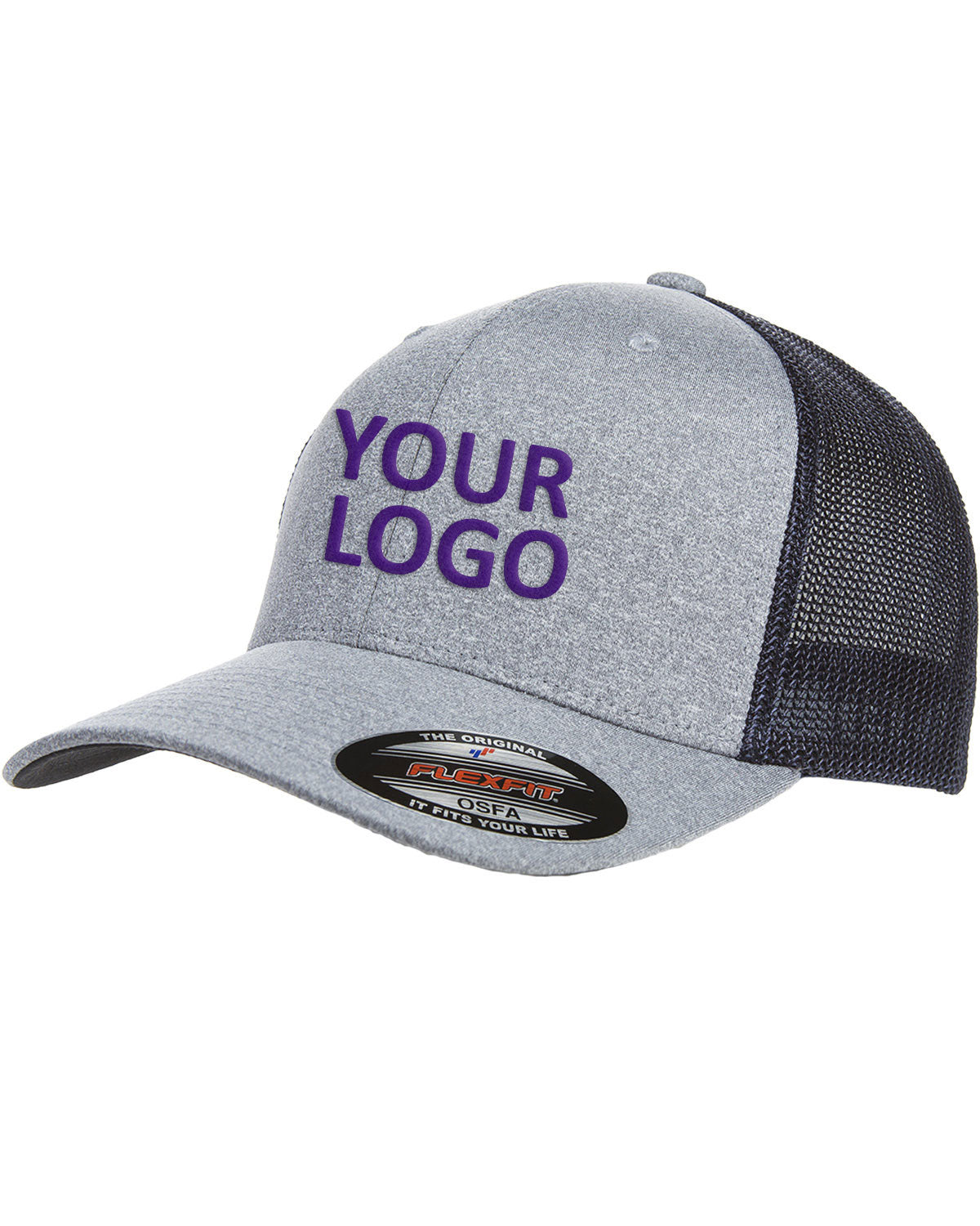 flexfit_y6311_heather/ navy_company_logo_headwear