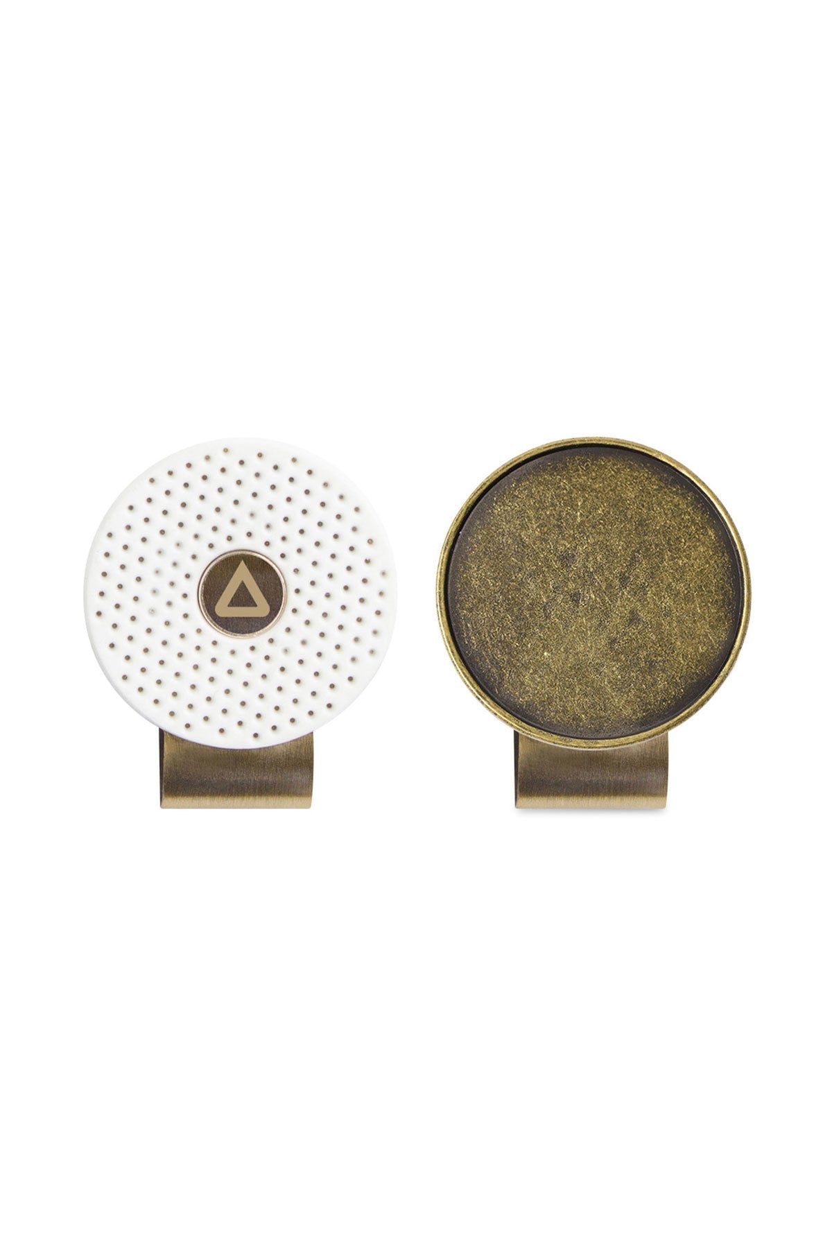 Ahead Switchfix Custom Hat Clip, White/Antique Brass