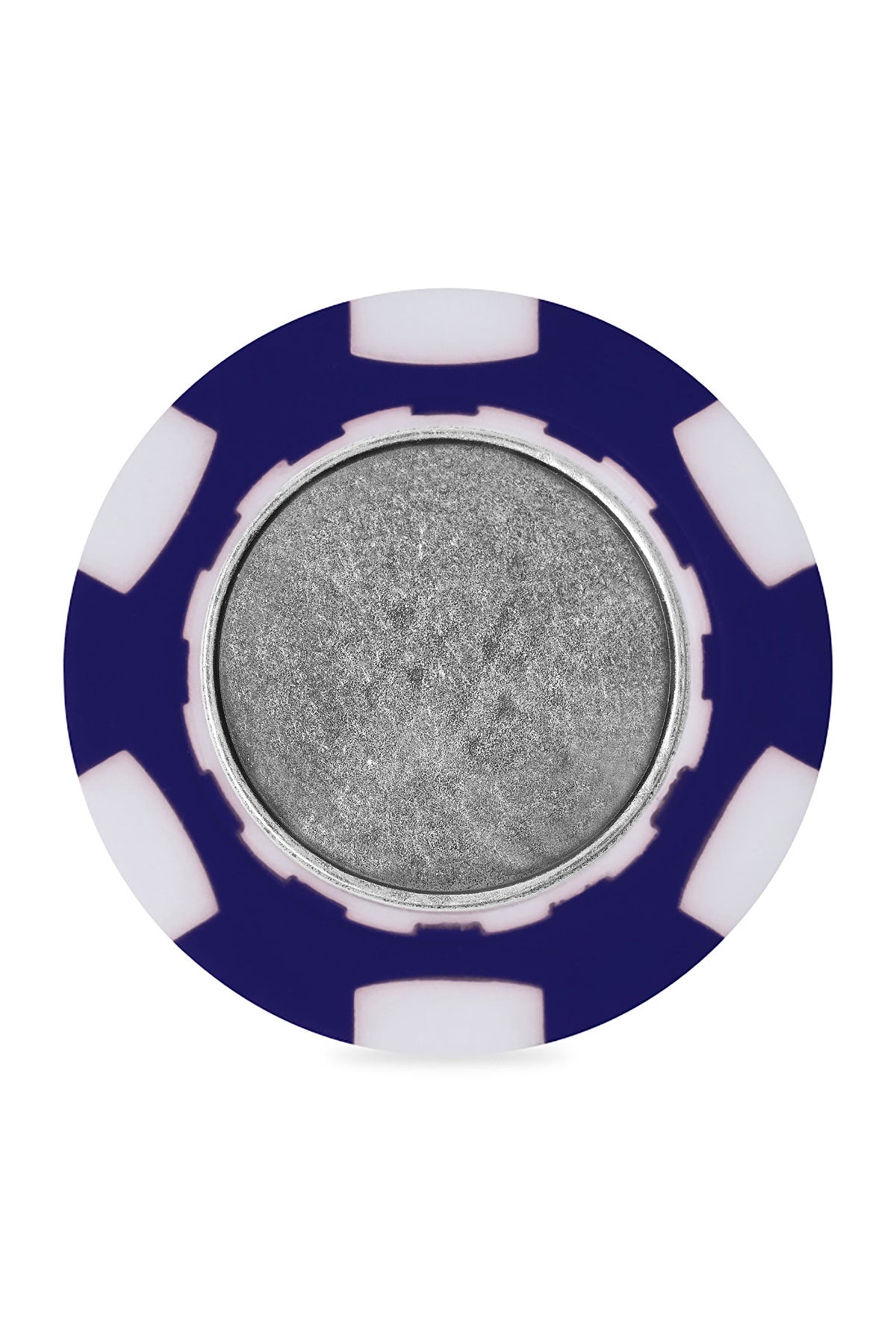 Ahead Poker Chip with Custom Ball Marker, Navy/White