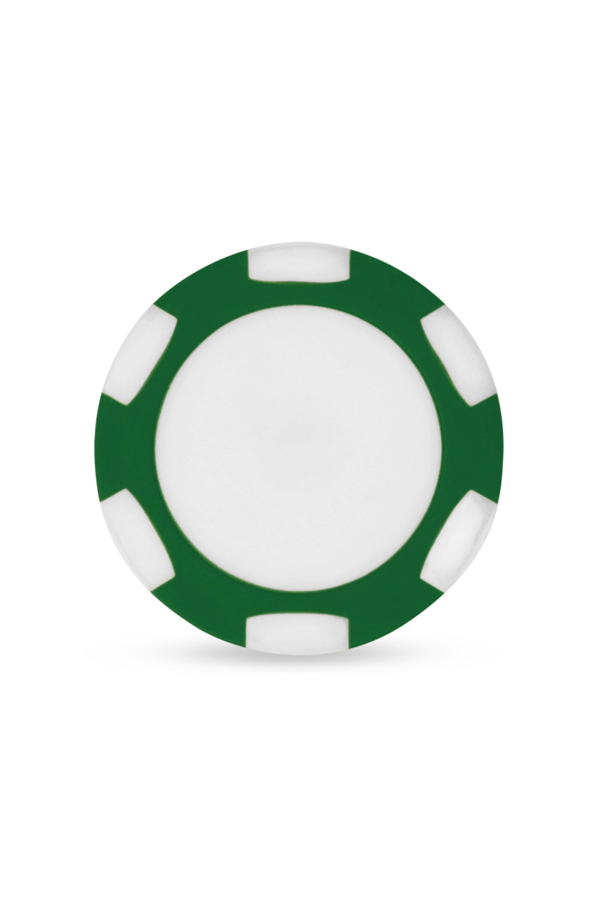 Ahead Poker Chip with Custom Ball Marker, Green/White