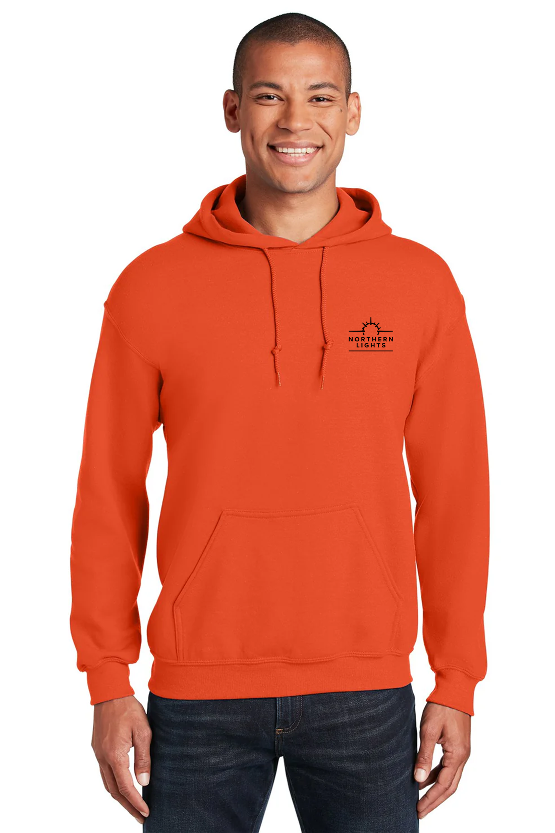 Gildan Heavy Blend Hooded Sweatshirt, Orange [Northern Lights Locating & Inspection]