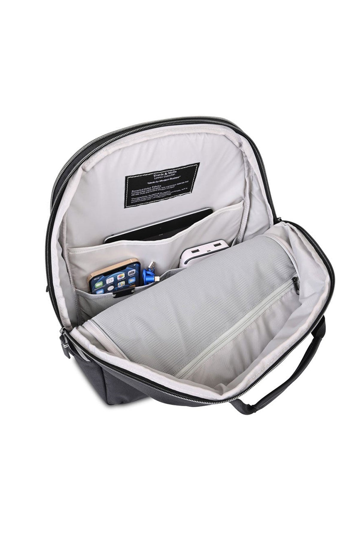 Travis & Wells Lennox Laptop Custom Backpack, Black