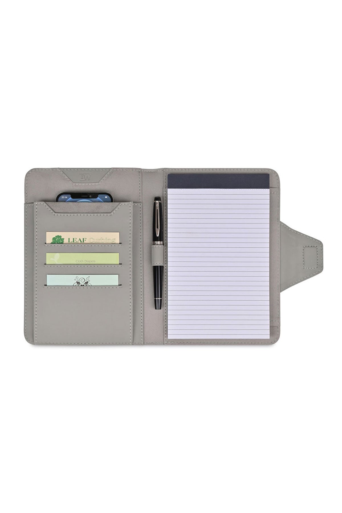 Travis & Wells Envoy Junior Magnet Close Custom Padfolio, Taupe