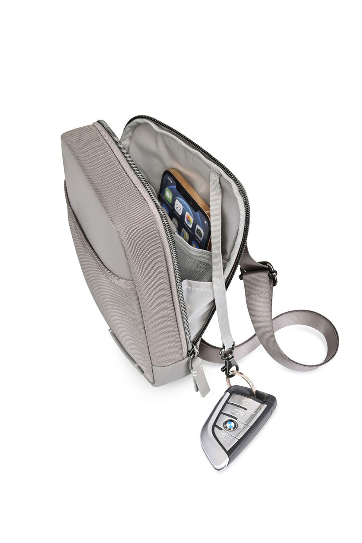 Travis & Wells Lennox Custom Crossbody, Taupe