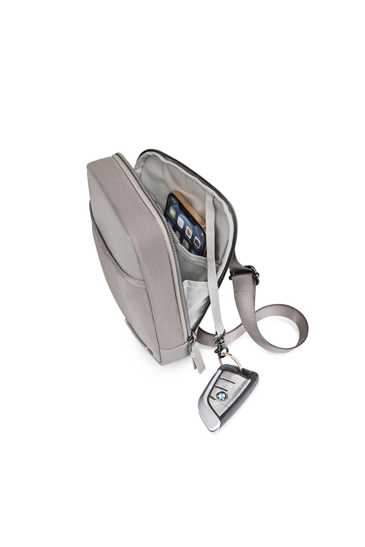 Travis & Wells Lennox Custom Crossbody, Taupe [Fionta]