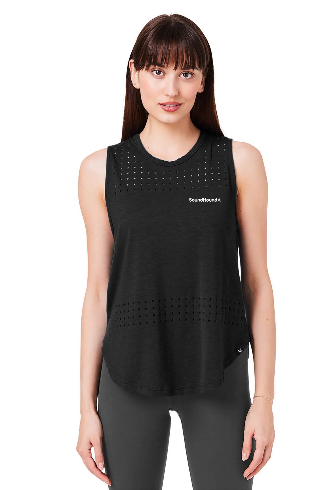 Glyder Ladies Lumasof Mood Tank, Black [Soundhound AI]
