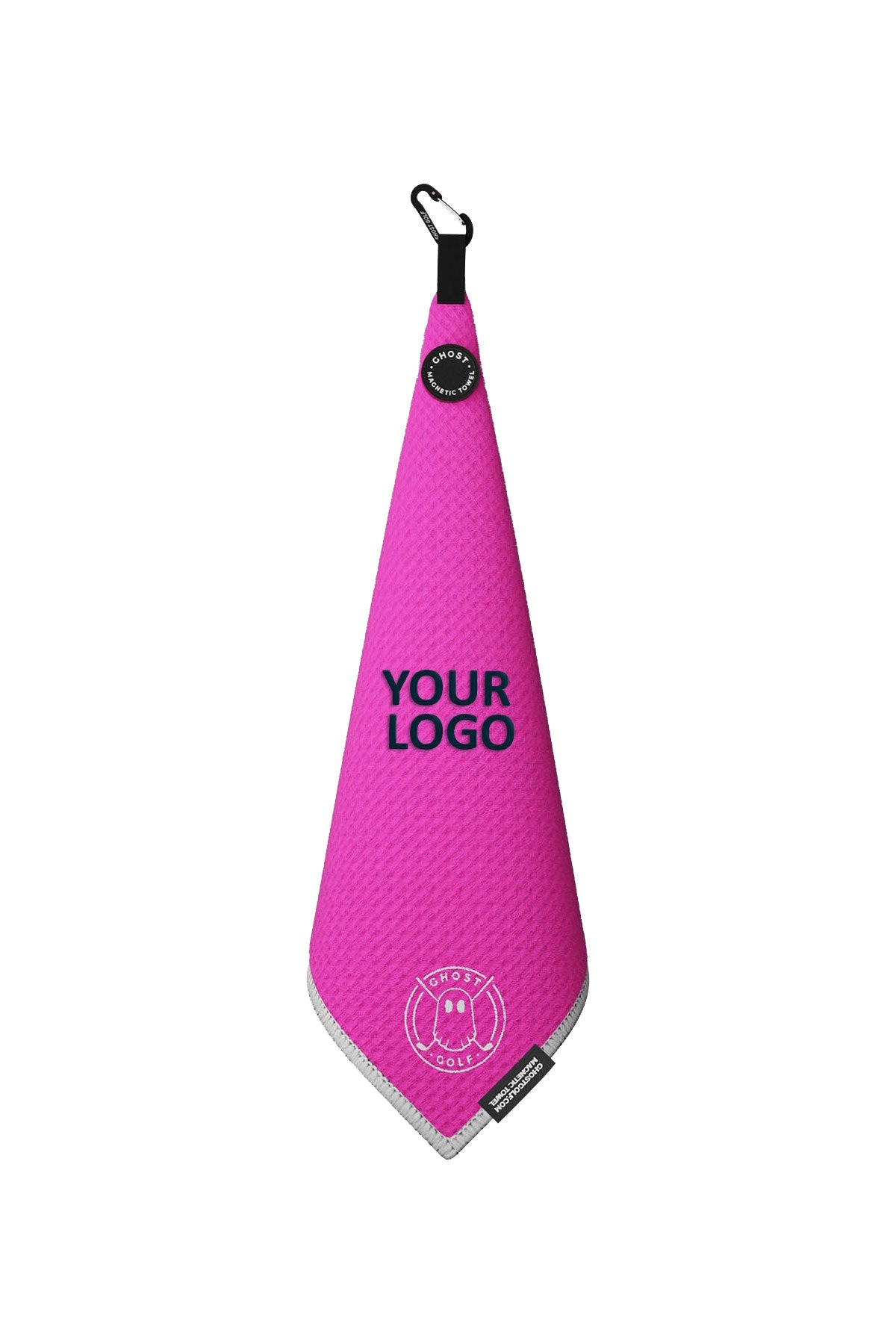 Custom Golf Towel Ghost Greenside Hot Pink
