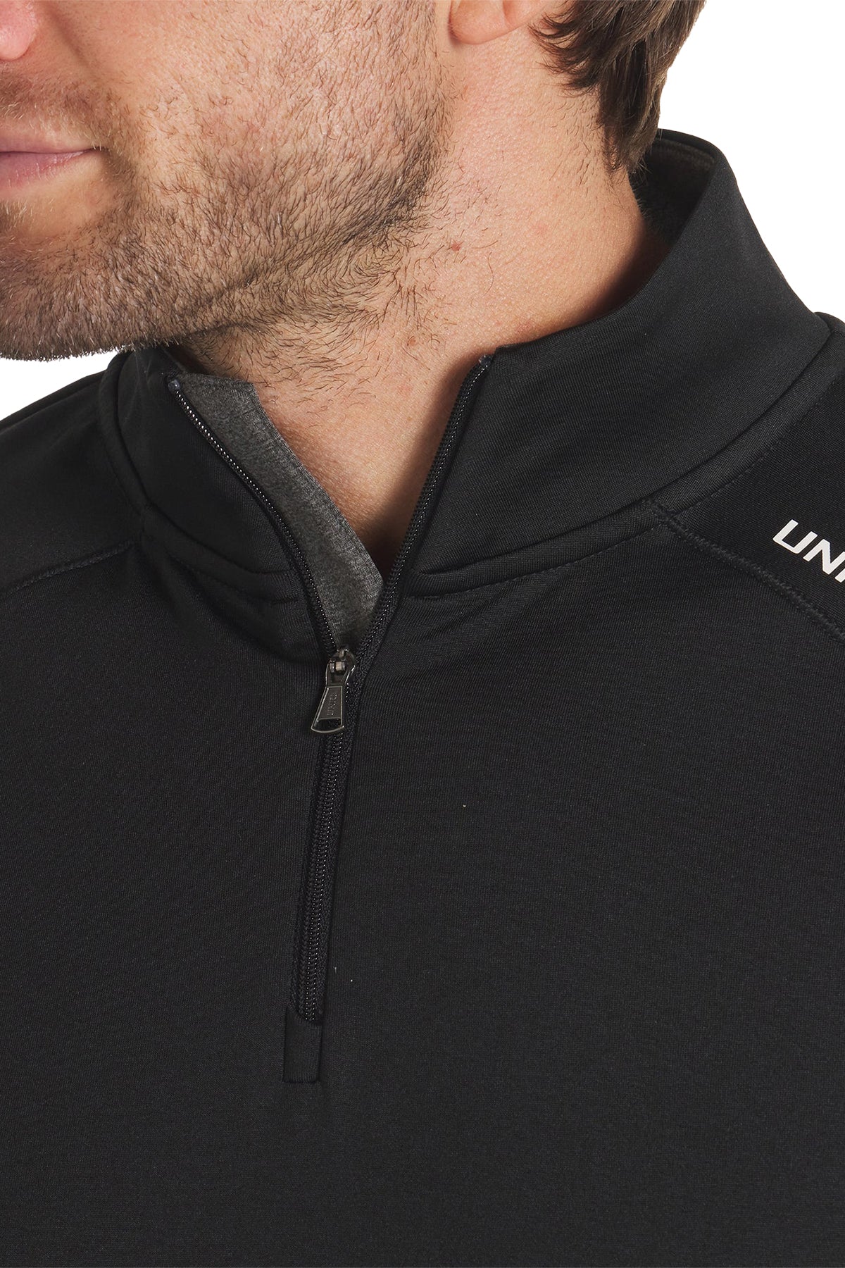 UNRL Interlock Custom Quarter Zips, Black