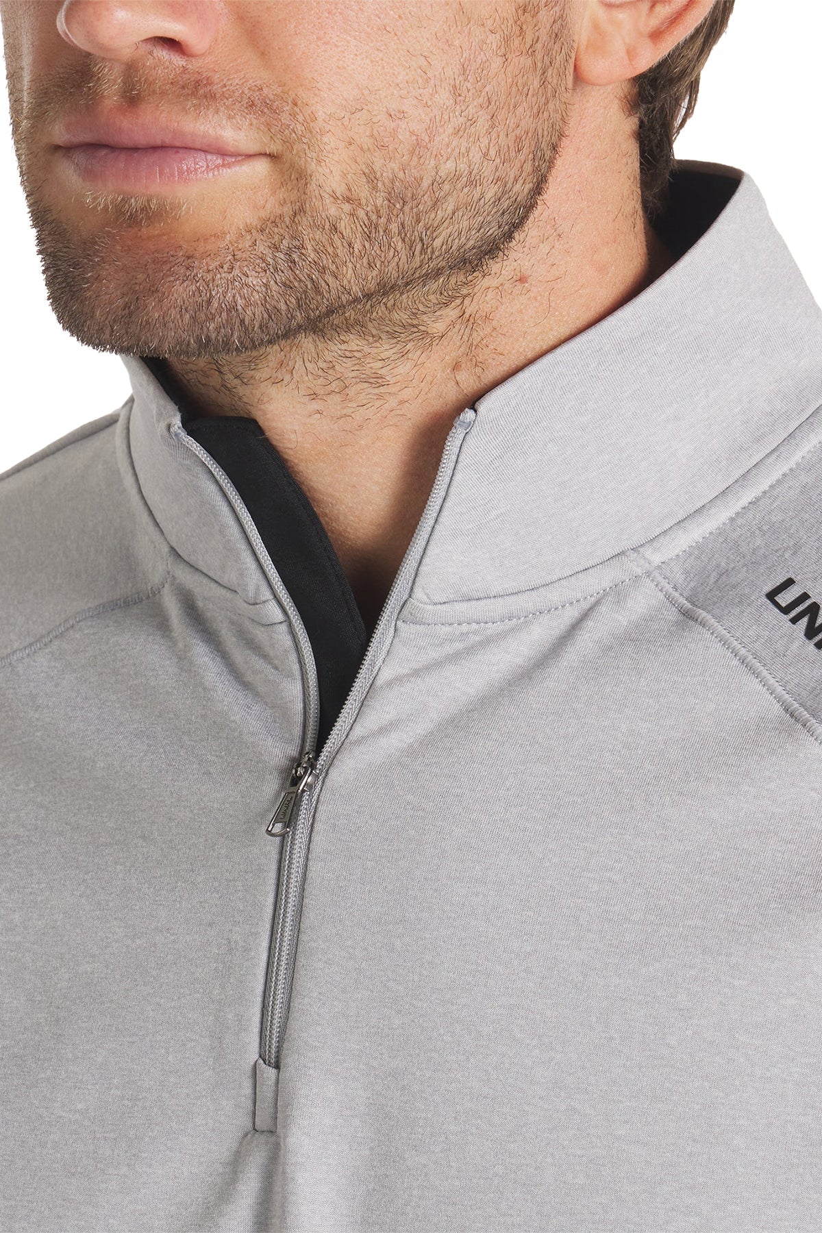UNRL Interlock Custom Quarter Zips, Heather Gray [CIO Wealth Strategies]