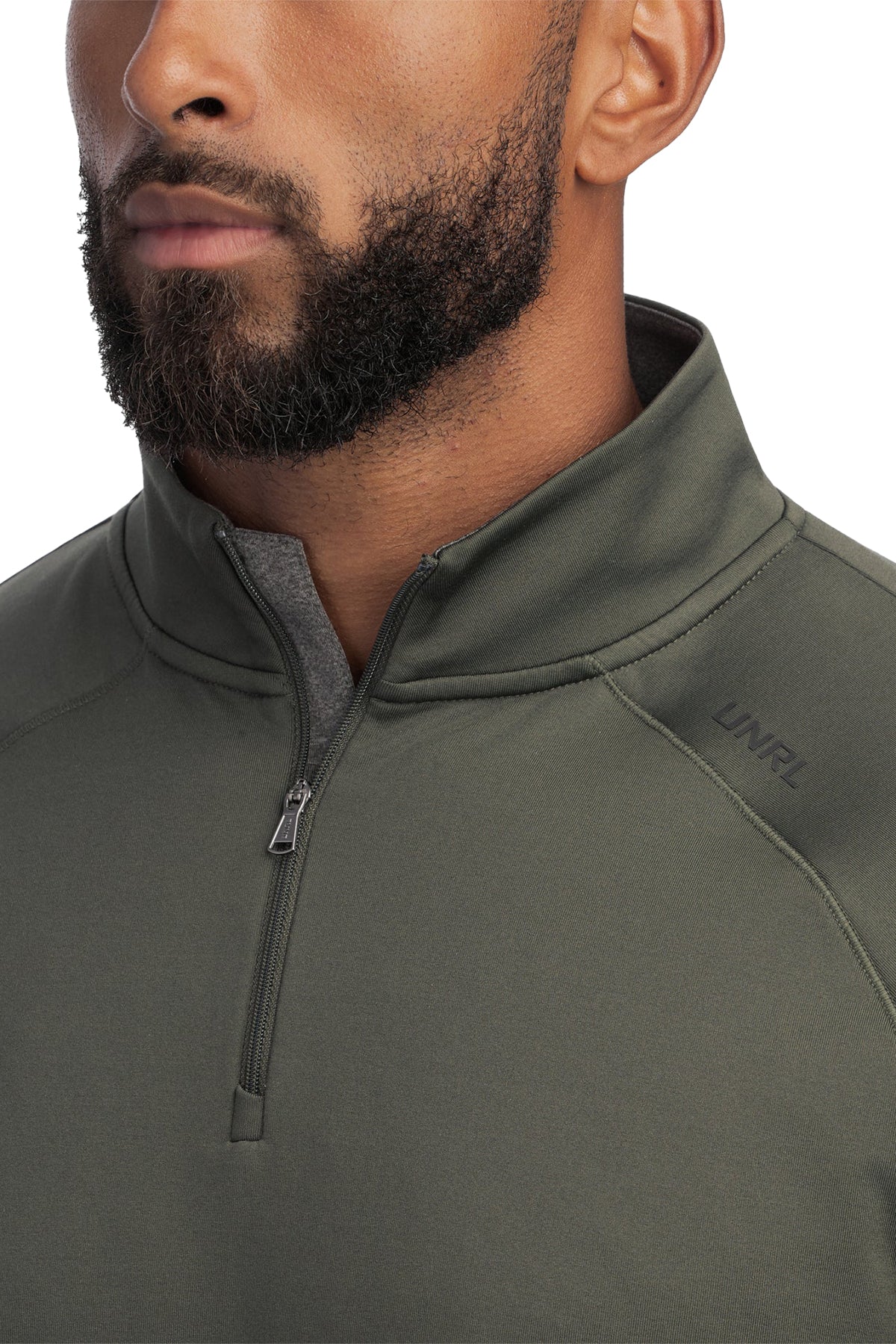 UNRL Interlock Custom Quarter Zips, Pine