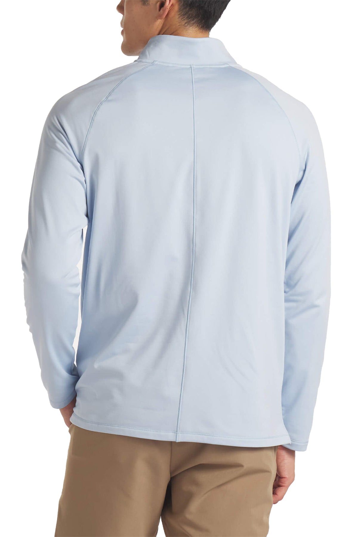 UNRL Interlock Custom Quarter Zips, Sky Blue
