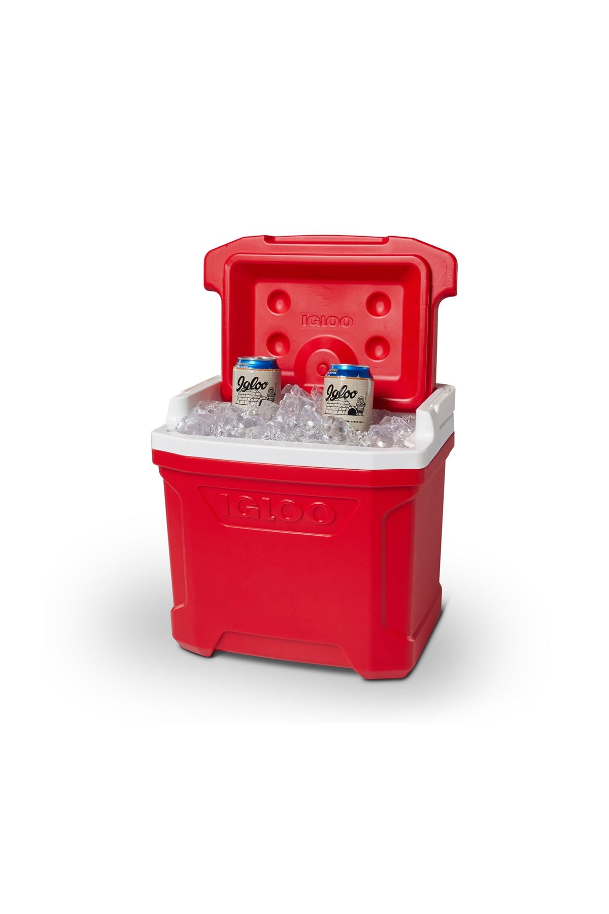 Igloo Profile 16 Qt Custom Coolers, White-Red Star