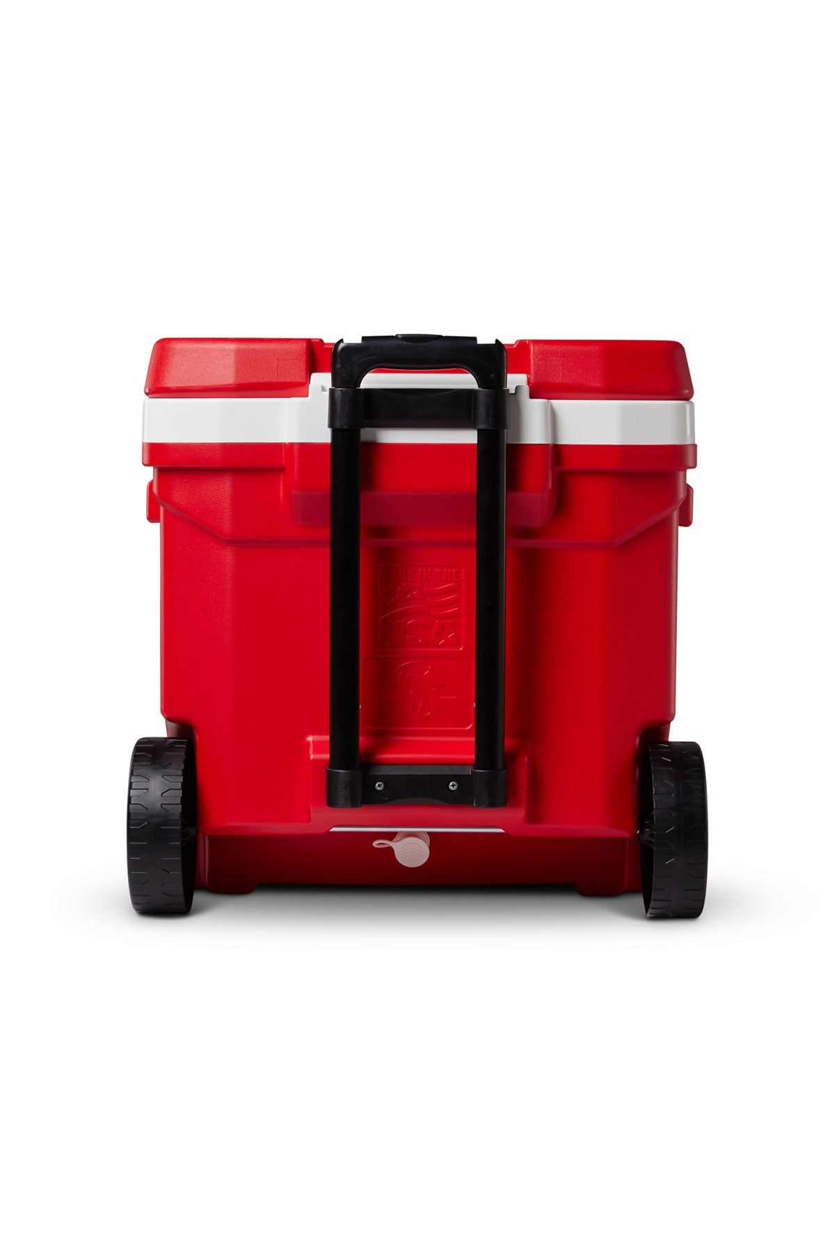 Igloo Profile 60 Qt Roller Custom Coolers, White-Red Star