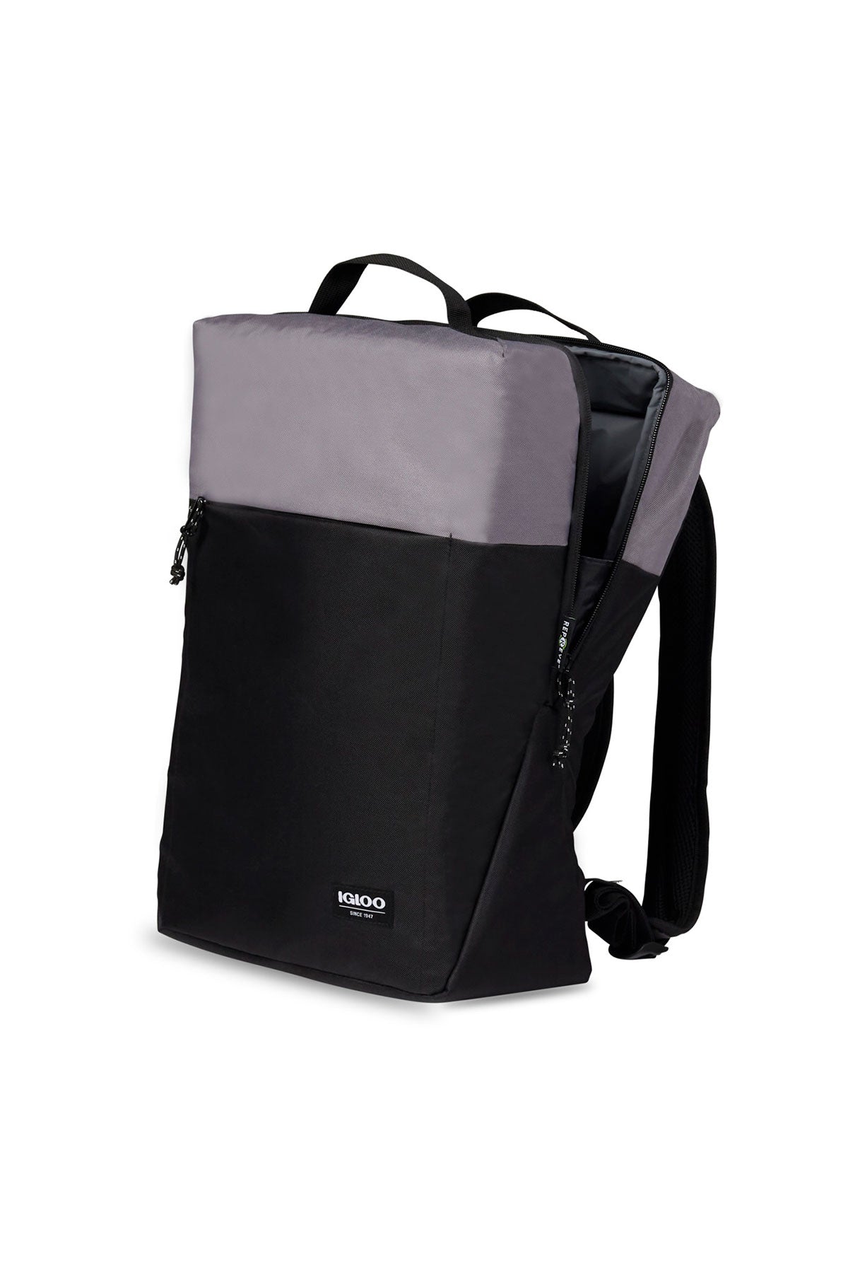 Igloo Fundamentals Lotus Custom Backpack Cooler, Black-Dark Grey