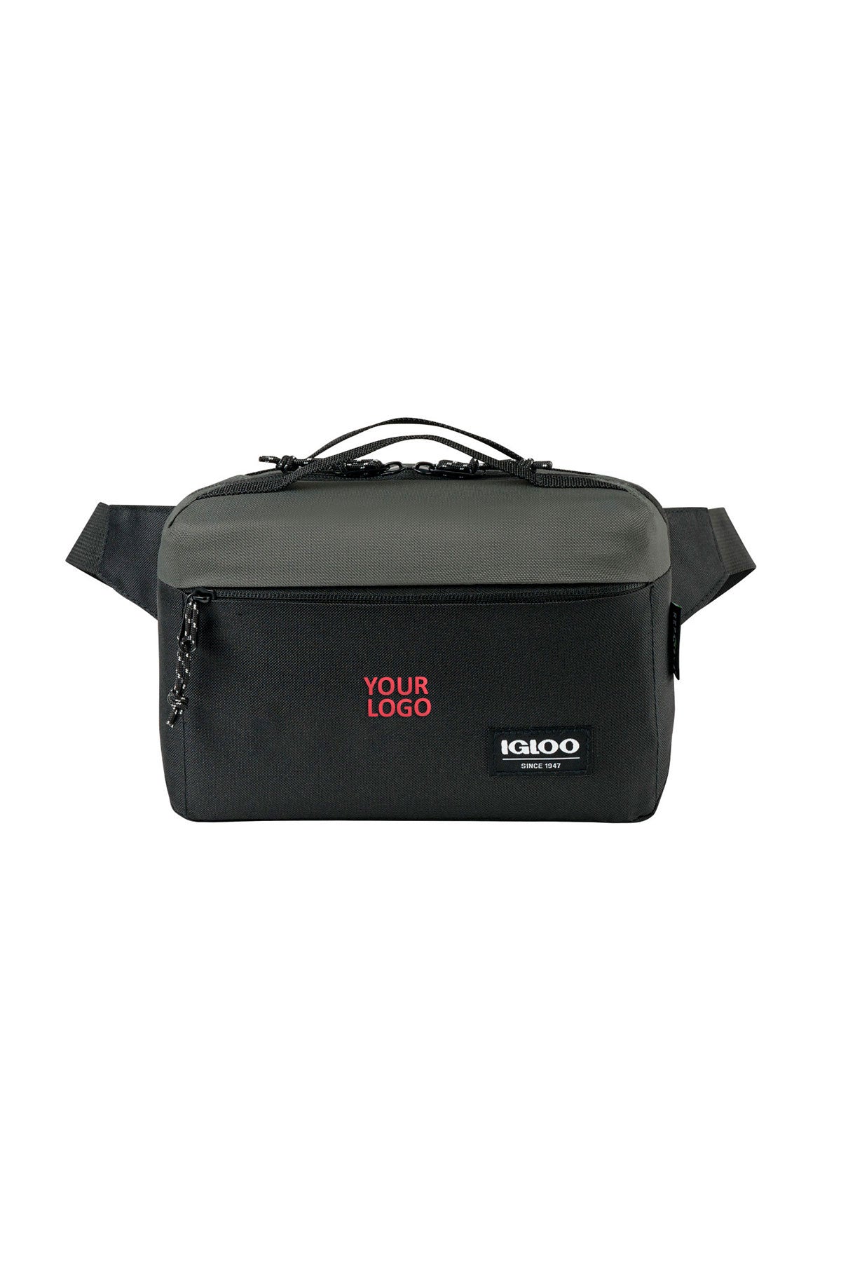 Igloo Fundamentals Hip Pack Custom Cooler, Black-Dark Grey