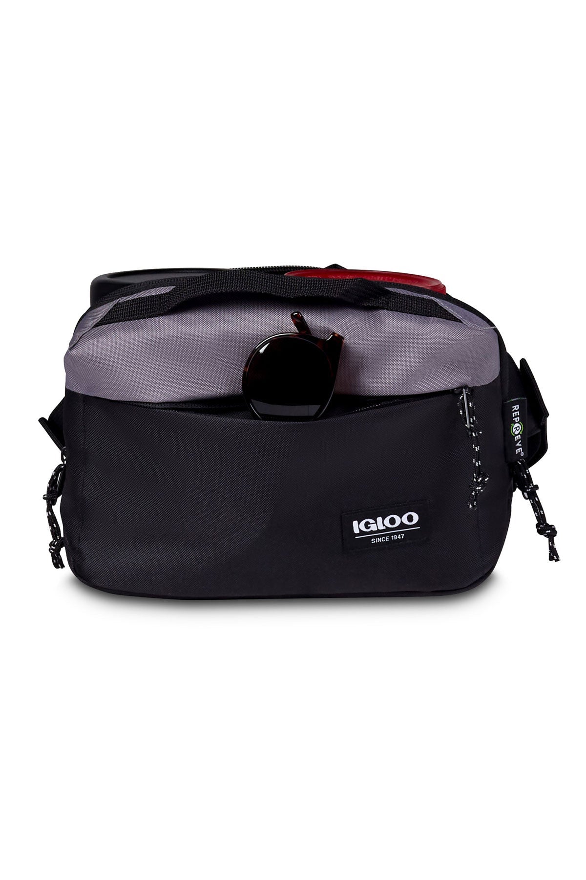 Igloo Fundamentals Hip Pack Custom Cooler, Black-Dark Grey