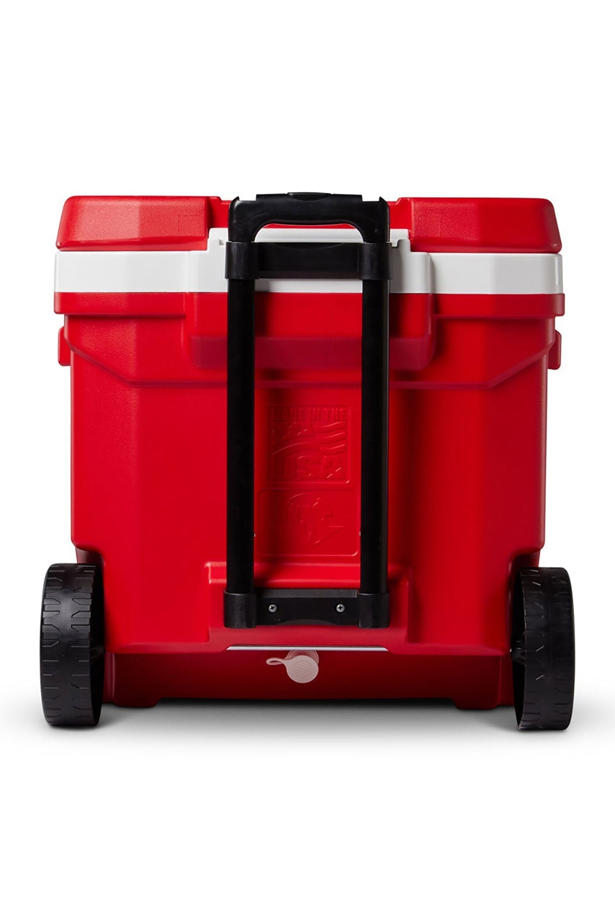 Igloo Profile 60 Qt Roller Custom Coolers, White-Red Star