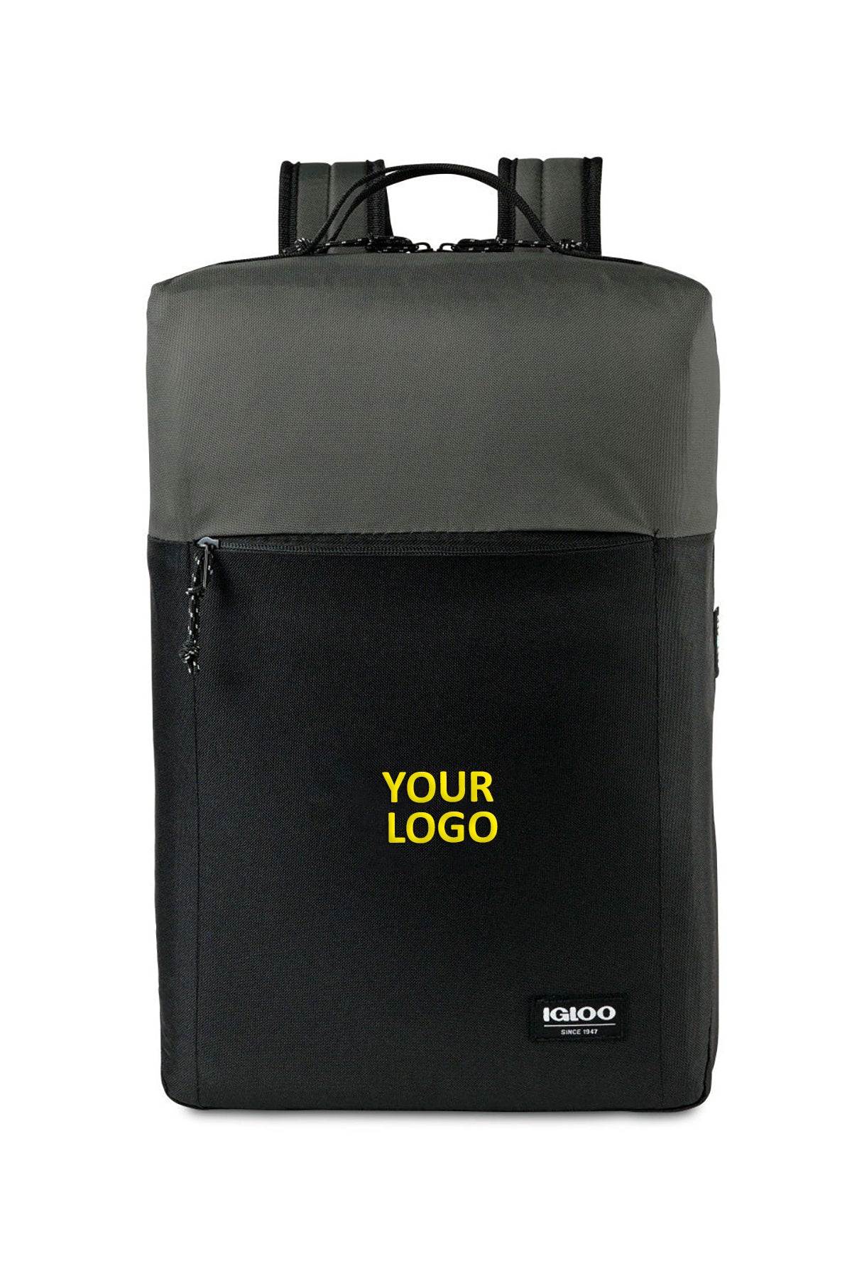 Igloo Fundamentals Lotus Custom Backpack Cooler, Black-Dark Grey