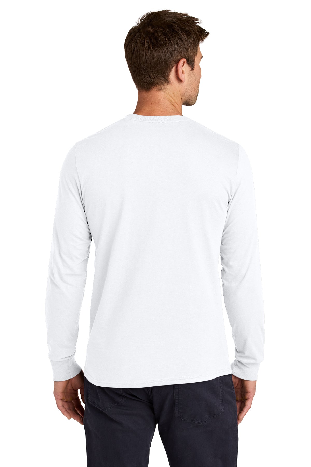 Jerzees Classics Unisex Cotton Long Sleeve Custom T-Shirts, White