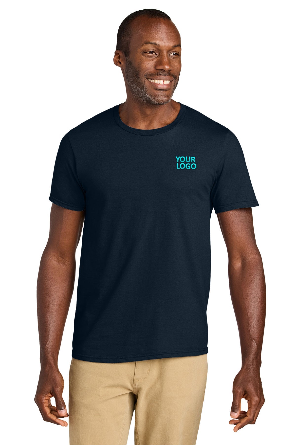 Jerzees Classics Unisex Cotton Custom T-Shirts, Navy