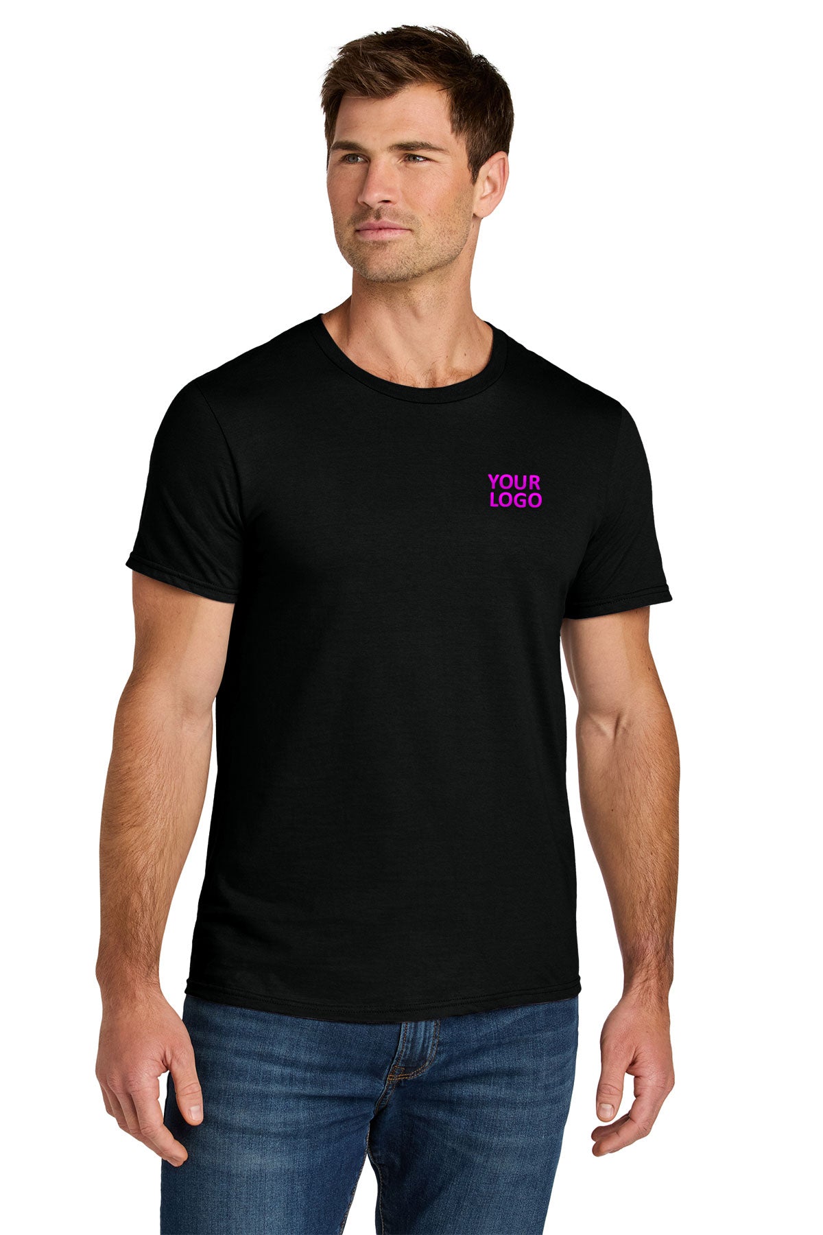 Jerzees Ultimate Unisex Ring Spun Custom T-Shirts, Black