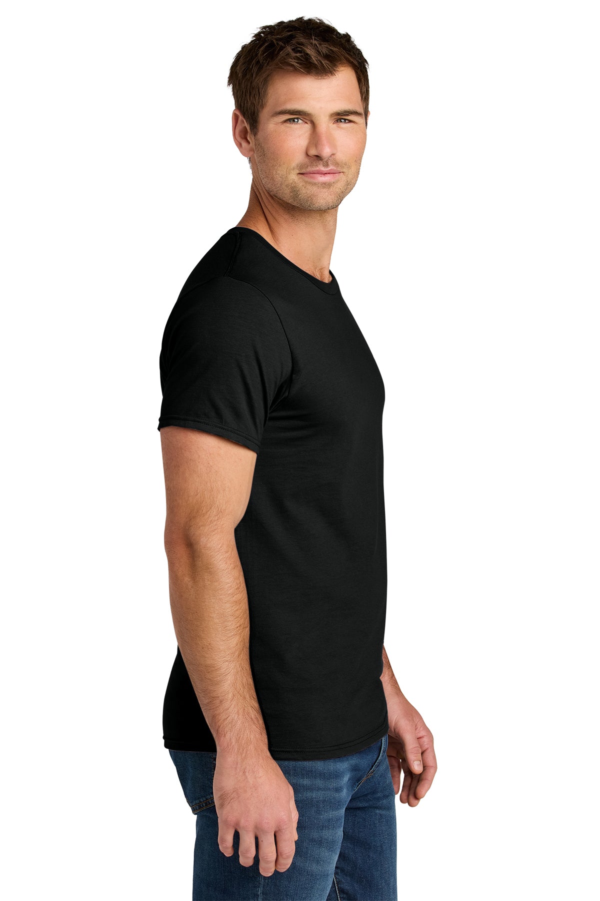Jerzees Ultimate Unisex Ring Spun Custom T-Shirts, Black