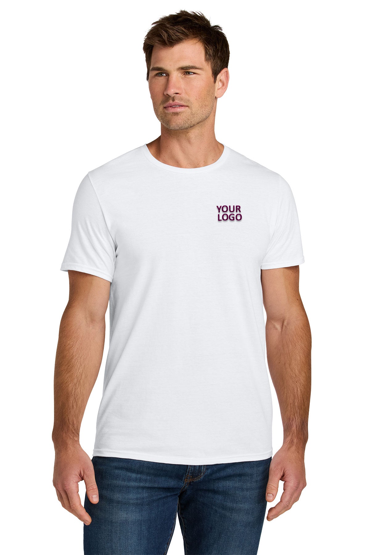Jerzees Ultimate Unisex Ring Spun Custom T-Shirts, White