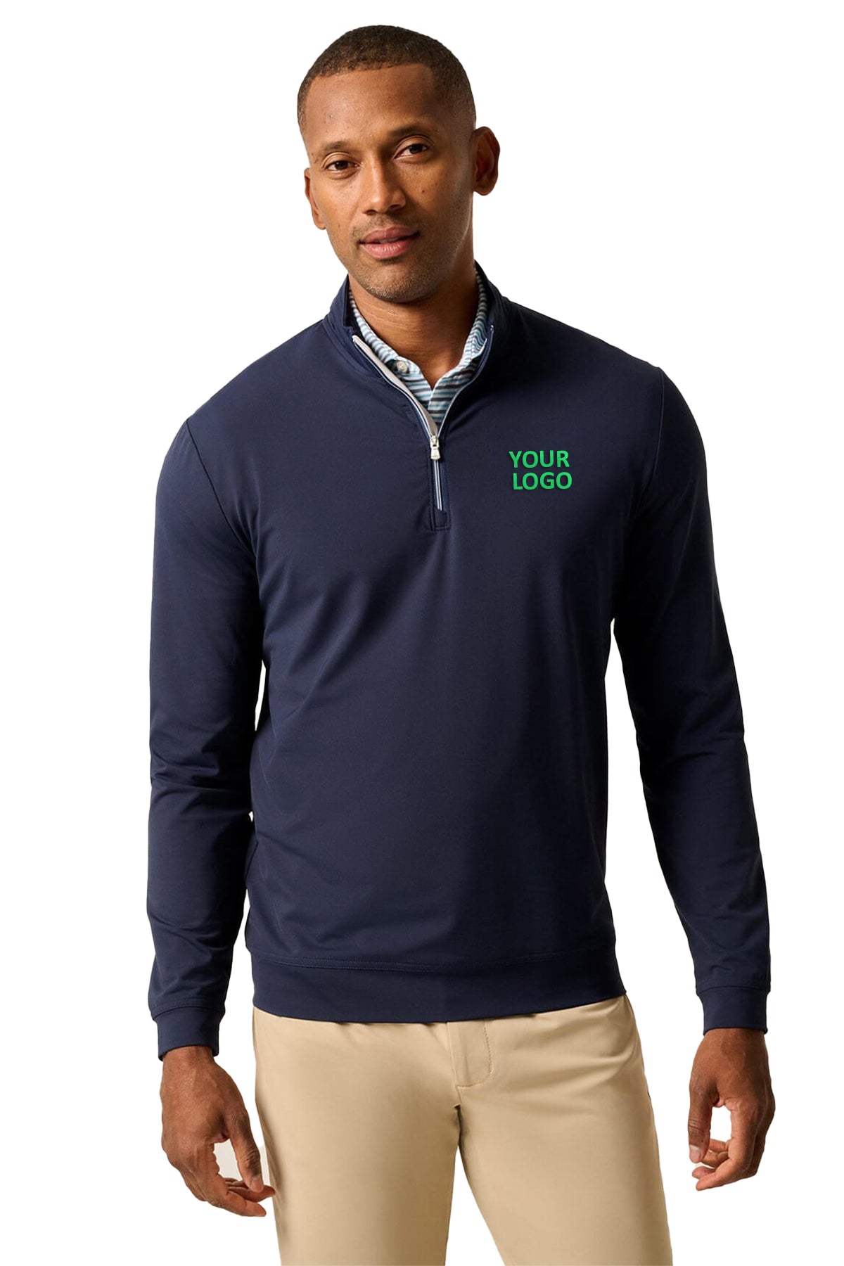 Johnnie O Navy JMKO100300 custom dri fit sweatshirts