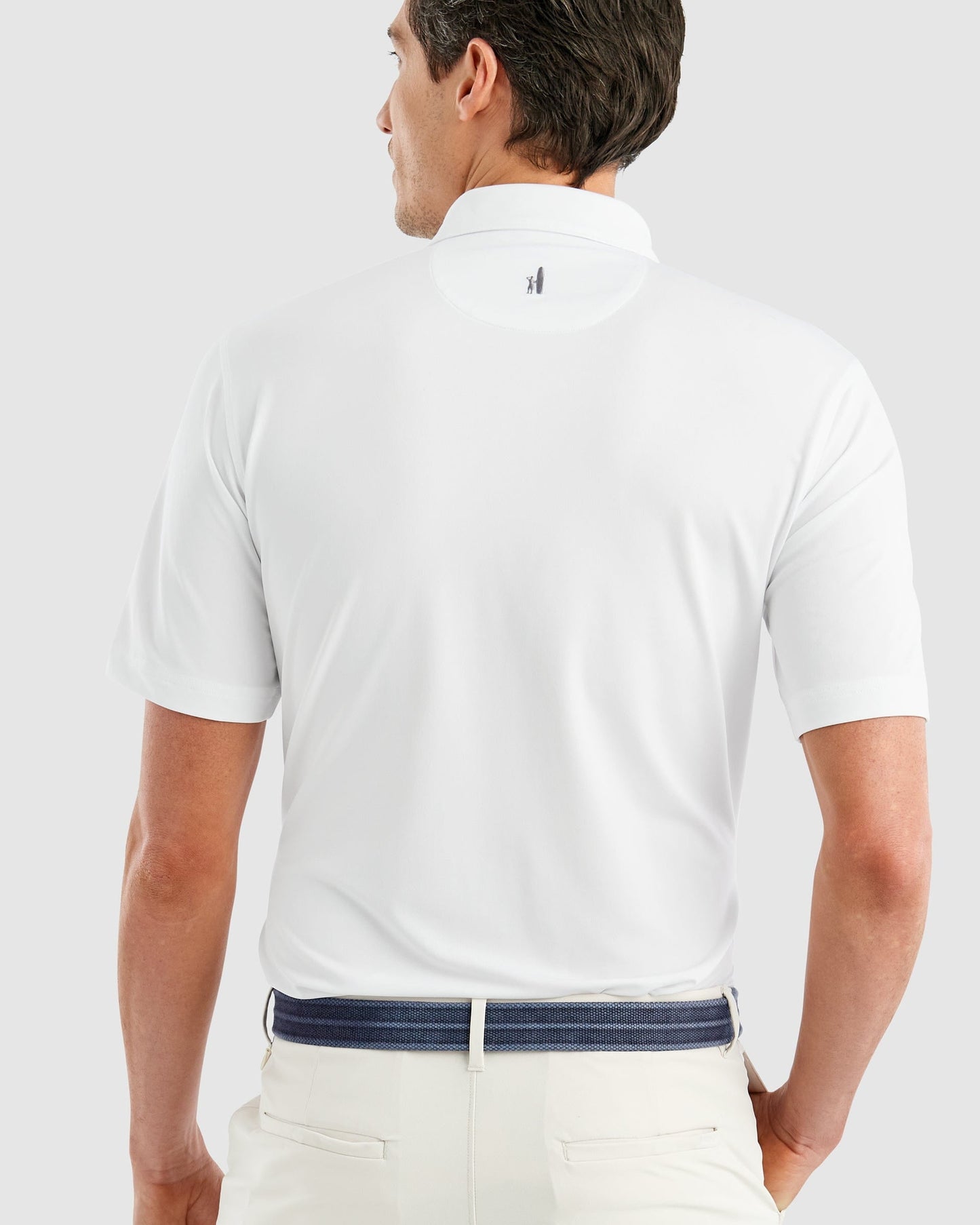 Johnnie-O Birdie Custom Polos, White [Holden Richardson]